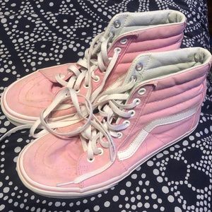 high top pink vans